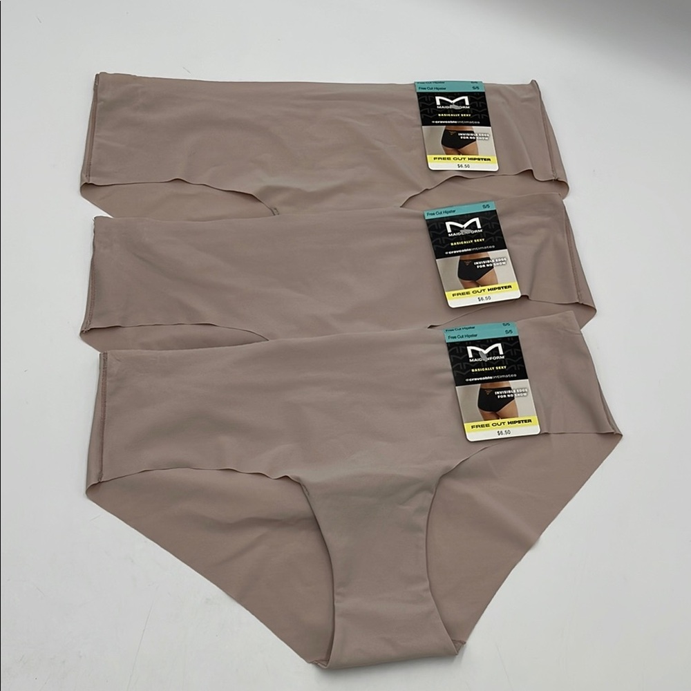 Maidenform Seamless Free Cut Hipster Underwear Set of 3